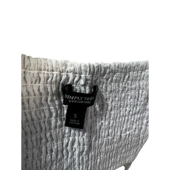 WHITE‎ Women's Simply Vera Wang Twist-Front Tank Small - Picture 3 of 3